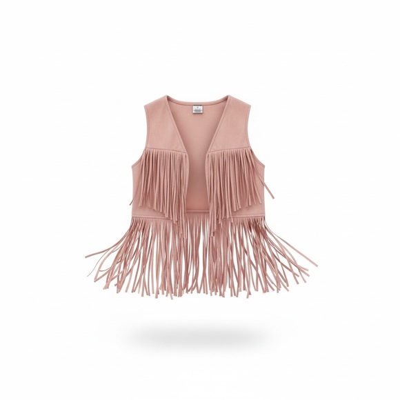 Other - Fringed Pink Vest